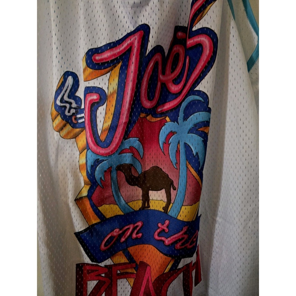 Vintage 1993 Camel Cigarettes Joes On The Beach Mesh Tank Top USA Made NOS
